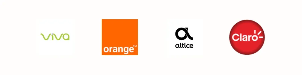 Les 4 opérateurs de République Dominicaine : Viva, Orange, Altice et Claro