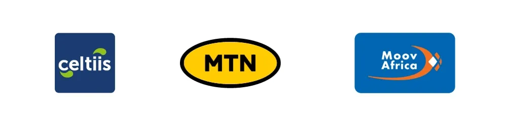 Recharges mobiles pour le Bénin avec Joxko - Celtiis Bénin - Moov Bénin - MTN Bénin